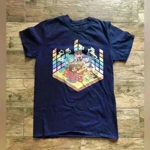 vocaloids dark blue short sleeve t-shirt adult size small